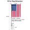 Garden Flag Stand Flagpole Weatherproof Iron Coated Yard Flag Holder - Banner Fits 11.8x17.7in Flag